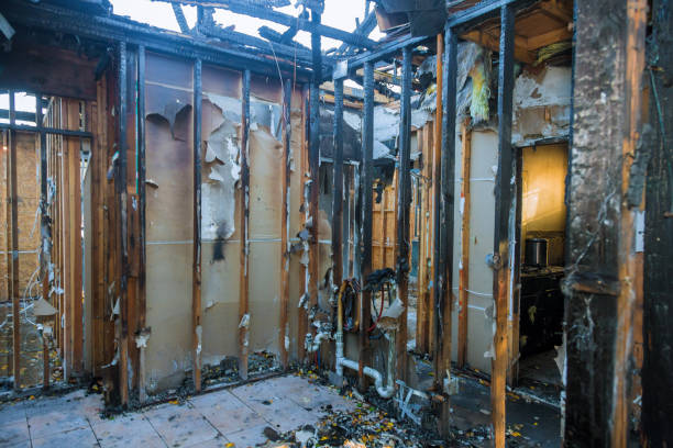 Professional Fire Damage Restoration technician working in Fall City, WA
